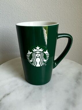 2021 Starbucks Dark Green Ceramic Logo Coffee Tea Mug White mermaid logo